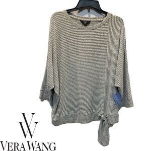 NWT Vera Wang women’s tie front 3/4 sleeve sweater XXL